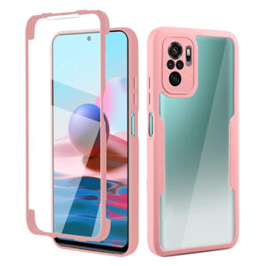 PROTEMIO 38138
DUAL Obojstranný kryt s fóliou Xiaomi Redmi Note 10 / Note 10s ružový