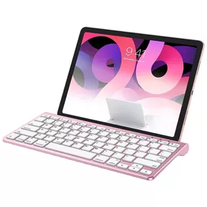 Klávesnica Wireless iPad keyboard Omoton KB088 with tablet holder (rose golden)