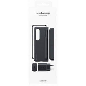 EF-OF93KKBE Samsung Standing Kryt + S Pen + 25W Cestovní Nabíječka pro Galaxy Z Fold 4 Black