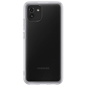 EF-QA036TTE Samsung Soft Clear Kryt pro Galaxy A03 Transparent