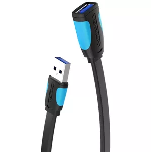 Kábel Vention Flat USB 3.0 extender VAS-A13-B300 3m Black