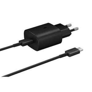 EP-TA800EBE + EP-DA705BBE Samsung USB-C Cestovní nabíječka Black (OOB Bulk)