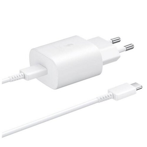 EP-TA800EWE + EP-DA705BWE Samsung USB-C Cestovní nabíječka White (OOB Bulk)