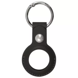 Púzdro XQISIT NP Faux Leather Keyring for AirTag black (50688)
