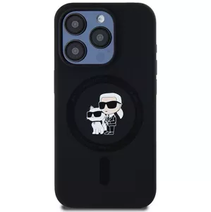 Kryt Karl Lagerfeld KLHMP14LSCMKCRHK iPhone 14 Pro 6.1" black hardcase Silicone Karl & Choupette MagSafe (KLHMP14LSCMKCRHK)