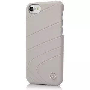 Kryt Mercedes - Apple iPhone 7 Hard Case Organic Line Leather - Grey (MEHCP7CLGR)