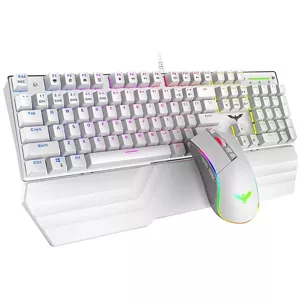 Herná klávesnica Gaming set 2in1 Havit KB389L Keyboard + mouse (white)