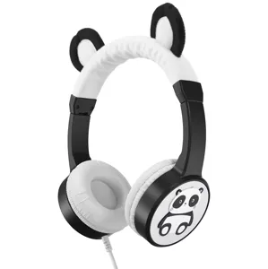 Slúchadlá Planet Buddies Panda Character Headphones Wired black (39092)