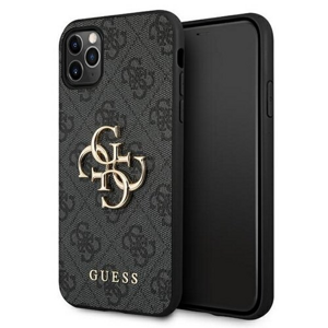 Guess case for iPhone 13 Pro Max 6,7" GUHCP13X4GMGGR grey hard case 4G Big Metal Logo