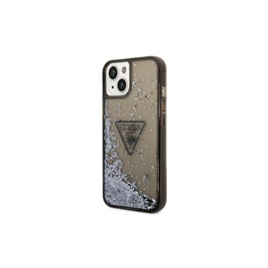 Guess case for iPhone 14 Plus 6,7" GUHCP14MLFCTPK black hardcase Liquid Glitter Palm Collectio