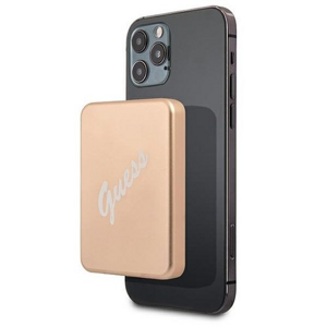 GUPBMSVSLG Guess Vintage Magnetic Powerbank 3000mAh, Zlatá