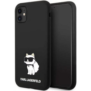 Karl Lagerfeld case for iPhone 11 KLHCN61SNCHBCK black HC Silicone NFT Choupette