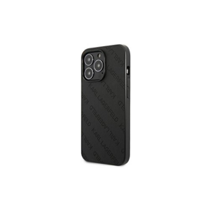Puzdro Karl Lagerfeld iPhone 13 Pro KLHCP13LPTLK black hard case Allover Logo