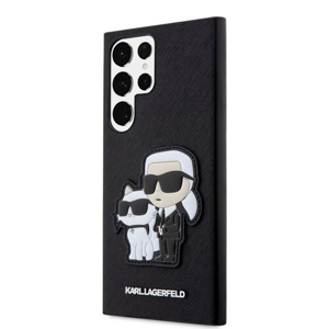 Puzdro Karl Lagerfeld PU Saffiano Karl and Choupette NFT Samsung Galaxy S23 Ultra - čierne