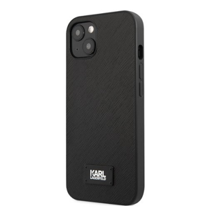 Karl Lagerfeld Saffiano Plaque Kryt pro iPhone 13 mini Black
