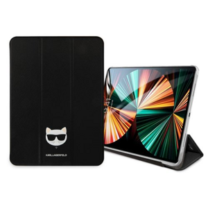 KLFC12OCHK Karl Lagerfeld Choupette Head Saffiano Pouzdro pro iPad Pro 12.9 Black