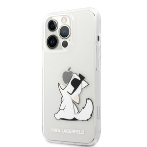 KLHCP13XCFNRC Karl Lagerfeld PC/TPU Choupette Eat Kryt pro iPhone 13 Pro Max Transparent