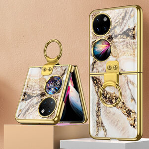 45270
GKK GLASS Ochranný kryt s držiakom Huawei P50 Pocket GOLD MARBLE