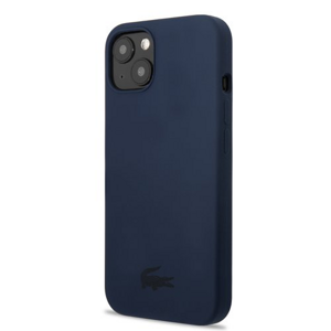 Lacoste Liquid Silicone Glossy Printing Logo Kryt pro iPhone 13 mini Navy