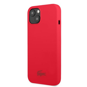 Lacoste Liquid Silicone Glossy Printing Logo Kryt pro iPhone 13 mini Red