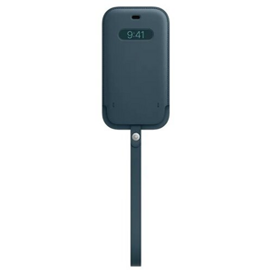 MHYD3ZE/A Apple Leather Sleeve Kryt vč. MagSafe pro iPhone 12/12 Pro Baltic Blue