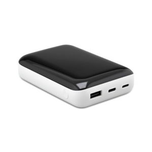 mobilNET powerbank 10000 mAh, Type-C + Lightning + USB, biela