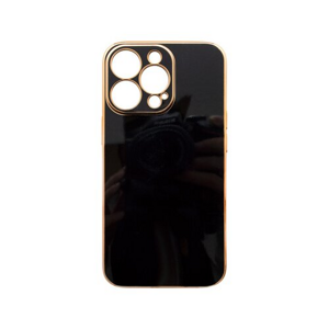 mobilNET silikónové puzdro iPhone 13 Pro, čierna, Glam