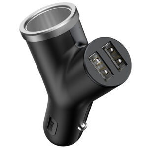 BASEUS 38400
Baseus Y-Type Nabíjačka do auta 2x USB čierna