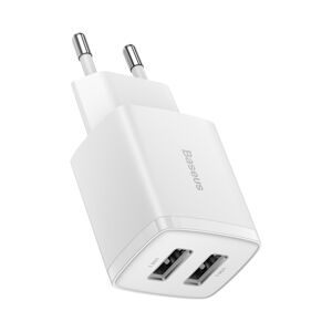 BASEUS 46459
BASEUS 2U 10W Nabíjačka na mobil 2x USB biela