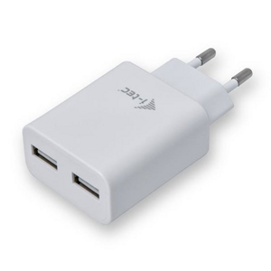 Nabíjací adaptér i-tec 2xUSB Power Charger 12W Biely