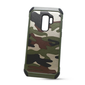 Puzdro Camouflage Army TPU Hard Samsung Galaxy S9+ G965 - zelené