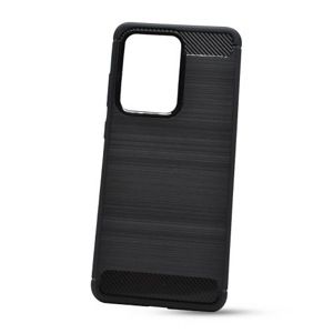 Puzdro Carbon Lux TPU Samsung Galaxy S20 Ultra - čierne