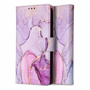 Puzdro Crossbody Marble Book Samsung Galaxy A54 5G - ružovo-fialové