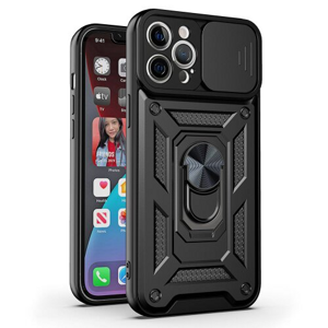 Puzdro Defender Slide iPhone 14 Pro Max - čierne