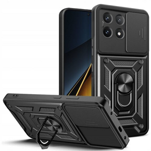 Puzdro Defender Slide Xiaomi Poco X6 Pro 5G - čierne