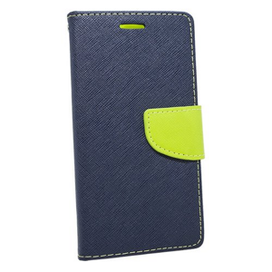 Puzdro Fancy Book Samsung Galaxy A22 A225 - modro limetkové