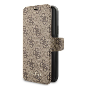 Puzdro Guess iPhone 11 GUFLBKSN614GB knižkové - hnedé