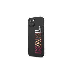 Puzdro Karl Lagerfeld iPhone 13 Mini KLHCP13SPCOBK black hard case Multipink Logo
