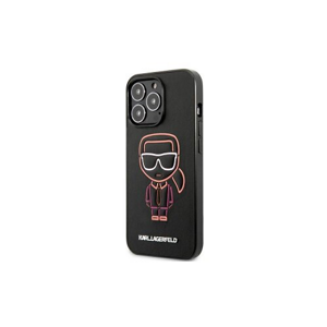 Puzdro Karl Lagerfeld iPhone 13 Pro Max KLHCP13XTUOK black hard case Iconic Logo