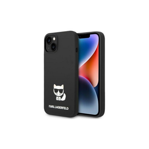 Puzdro Karl Lagerfeld iPhone 14 Plus KLHCP14MSLCTBK black HC Silicone Choupette Body