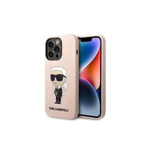 Puzdro Karl Lagerfeld iPhone 14 Pro KLHCP14LSNIKBCP pink hard case Silicone NFT Ikonik