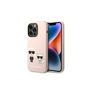 Puzdro Karl Lagerfeld iPhone 14 Pro Max KLHMP14XSSKCI pink hard case Magsafe Liq Silico