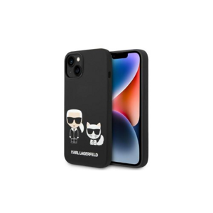 Puzdro Karl Lagerfeld iPhone 14 Pro Max KLHMP14XSSKCK black HC Magsafe Liquid Silicone