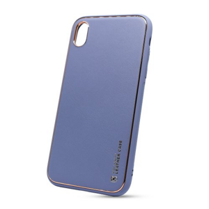 Puzdro Leather TPU iPhone XR - modré