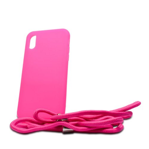 Puzdro Liquid Strap TPU iPhone X/Xs - ružové