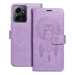 Puzdro Mezzo Book Xiaomi Redmi Note 12 4G, vzor dreamcatcher - fialové