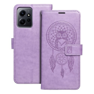 Puzdro Mezzo Book Xiaomi Redmi Note 12 5G, vzor dreamcatcher - fialové