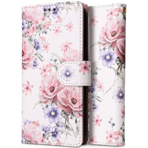 Puzdro Tech-Protect Book Xiaomi Redmi Note 12 Pro 5G/Poco X5 Pro 5G - Rozkvitnuté kvety
