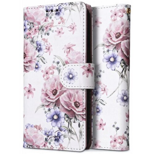 Puzdro Tech-Protect Book Xiaomi Redmi Note 12S - Rozkvitnuté kvety