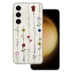 Puzdro Tel Protect Samsung A54 5G, Lúčne kvety - transparentné